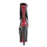 Verni 18 cm ADORE-1020FH bottines femmes plateforme corsage