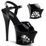 Verni 18 cm MOON-709SK Plateforme Chaussures Talon Haut
