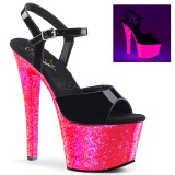 Verni 18 cm SKY-309UVLG Plateforme Neon Sandales Femmes