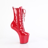 Verni 20 cm CRAZE-1040 Heelless bottines pony talons rouges