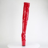 Verni 20 cm CRAZE-3000 Heelless overknee bottes pony talons rouges