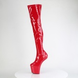 Verni 20 cm CRAZE-3000 Heelless overknee bottes pony talons rouges