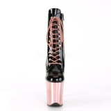Verni 20 cm FLAMINGO-1020 Bottines Plateforme Chrome Rose