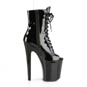 Verni 20 cm XTREME-1021 ftiche bottines  talons aiguilles noirs