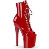 Verni 20 cm XTREME-1021 ftiche bottines  talons aiguilles rouge