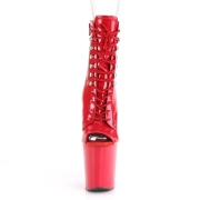 Verni 20 cm XTREME-1021 ftiche bottines  talons aiguilles rouge