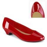 Verni 3 cm GWEN-01 escarpins pour homme et drag queens en rouges