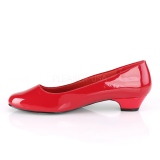 Verni 3 cm GWEN-01 escarpins pour homme et drag queens en rouges