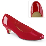 Verni 6 cm FEFE-01 escarpins pour homme et drag queens en rouges