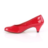 Verni 6 cm FEFE-01 escarpins pour homme et drag queens en rouges