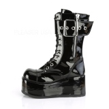 Verni 9,5 cm PETROL-150 bottes demonia - bottes plateforme unisex