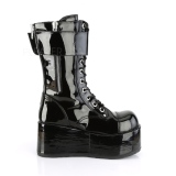 Verni 9,5 cm PETROL-150 bottes demonia - bottes plateforme unisex