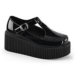 Verni CREEPER-214 Chaussures Creepers Femmes Plateforme