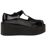 Verni CREEPER-214 Chaussures Creepers Femmes Plateforme