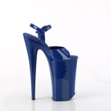 Verni bleues 25,5 cm BEYOND-009 talons trs hauts - chaussures plateforme extrme