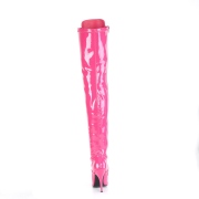 Verni pink 13 cm SEDUCE-3024 bottes cuissardes pour homme
