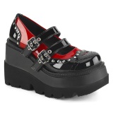 Vernis 11,5 cm SHAKER-27 demonia plateforme chaussure alternative noir