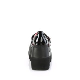 Vernis 11,5 cm SHAKER-27 demoniacult plateforme chaussure alternative noir