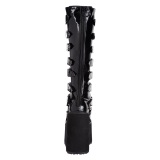 Vernis 14 cm SWING-815 plateforme bottes alternative  boucles noires
