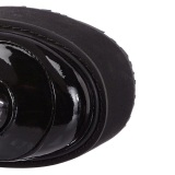 Vernis 14 cm SWING-815 plateforme bottes alternative à boucles noires