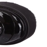 Vernis 14 cm SWING-815 plateforme bottes alternative  boucles noires