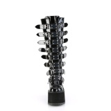Vernis 14 cm demonia bottes mollets larges et cuisses rondes lastiques