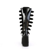 Vernis 14 cm demonia bottes mollets larges et cuisses rondes lastiques