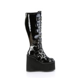Vernis 14 cm demonia bottes mollets larges et cuisses rondes lastiques