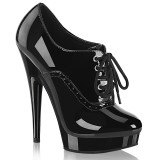 Vernis 15 cm SULTRY-660 plateforme chaussure richelieu talon haut noir