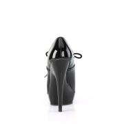Vernis 15 cm SULTRY-660 plateforme chaussure richelieu talon haut noir