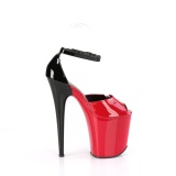 Vernis 20 cm FLAMINGO-868 rouges chaussures pleaser talons hauts