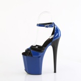 Vernis 20 cm FLAMINGO-884 bleues chaussures pleaser talons hauts