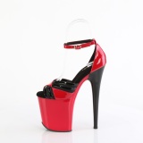 Vernis 20 cm FLAMINGO-884 rouges chaussures pleaser talons hauts