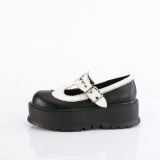 Vernis 5 cm SLACKER-23 demonia plateforme chaussure alternative noir