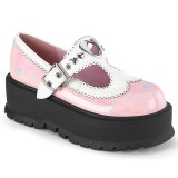 Vernis 5 cm SLACKER-23 demonia plateforme chaussure alternative rose