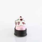 Vernis 5 cm SLACKER-23 demonia plateforme chaussure alternative rose
