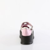 Vernis 5 cm SLACKER-23 demonia plateforme chaussure alternative rose