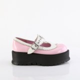 Vernis 5 cm SLACKER-23 demonia plateforme chaussure alternative rose