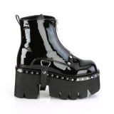 Vernis 9 cm ASHES-100 bottines demonia plateforme