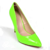 Vert Neon 13 cm AMUSE-20 escarpins à talon aiguille bout pointu