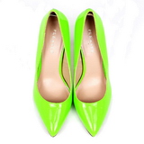 Vert Neon 13 cm AMUSE-20 escarpins à talon aiguille bout pointu