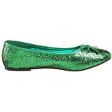 Vert STAR-16G etincelle chaussures ballerines femmes plates