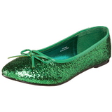 Vert STAR-16G etincelle chaussures ballerines femmes plates