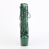 Vert meraude glitter 18 cm pleaser bottines talons hauts femme