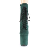 Vert faux suede 20 cm FLAMINGO-1020FS2 bottines de pole dance