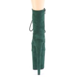 Vert faux suede 20 cm FLAMINGO-1020FS2 bottines de pole dance