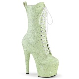 Vert glitter 18 cm Pleaser bottines talons hauts femme