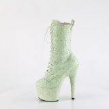 Vert glitter 18 cm Pleaser bottines talons hauts femme