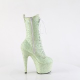 Vert glitter 18 cm Pleaser bottines talons hauts femme