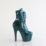 Vert glitter 18 cm pleaser bottines talons hauts femme